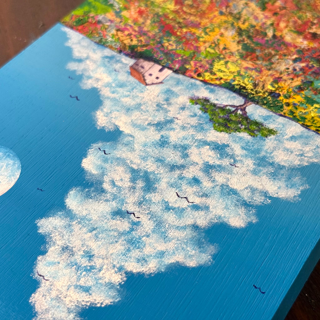 管686☆Zin Gion☆アーティストジン☆絵画☆油絵☆大型額 Under the Gentle Sky (SM) – ZiNART STORE