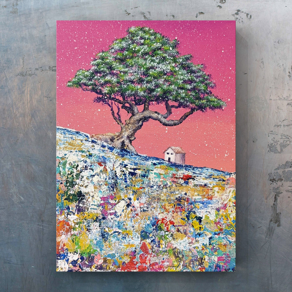 油絵 Stillness on a Painted Hill (SM) – ZiNART STORE