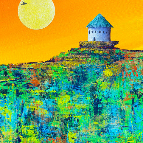 Village with migratory birds yellow (F0)