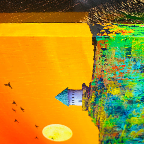 Village with migratory birds yellow (F0)