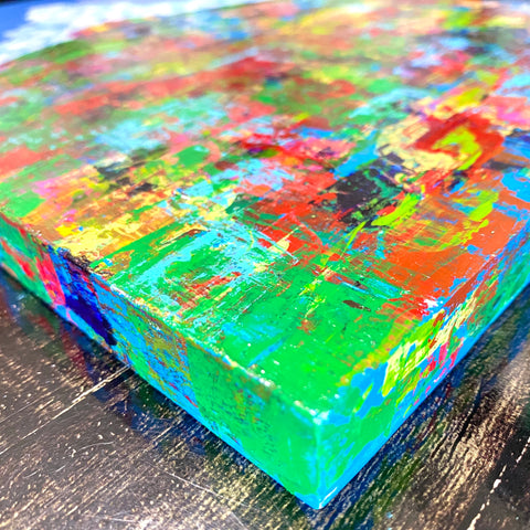 The town on the hill with color erosion (F4)