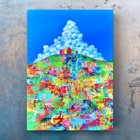 The town on the hill with color erosion (F4)