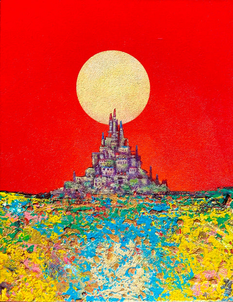Castle town at sunset (F0)