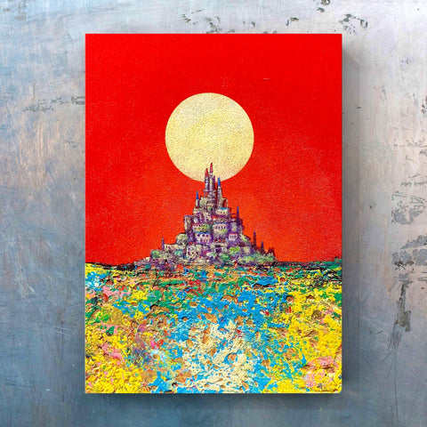 Castle town at sunset (F0)