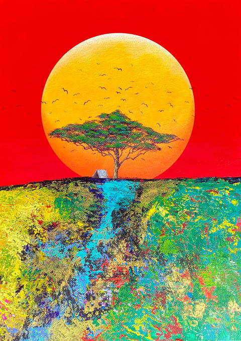 with the setting of the sun (F4)
