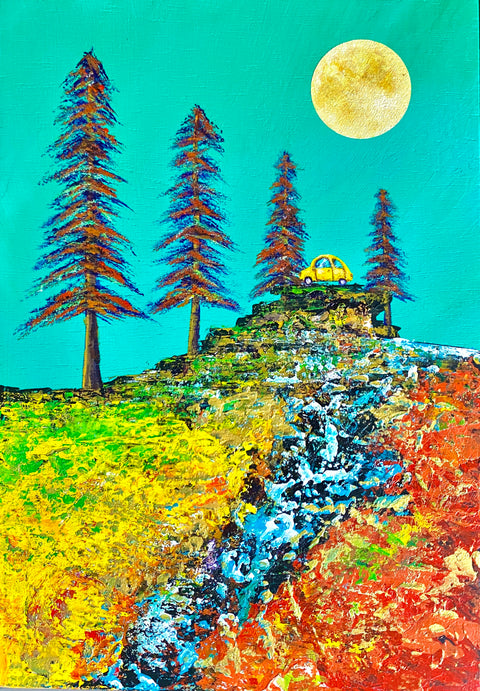 The Moon's Journey in the Green Sky (SM)