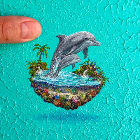 Dolphin Mother and Calf  "float" (S0)