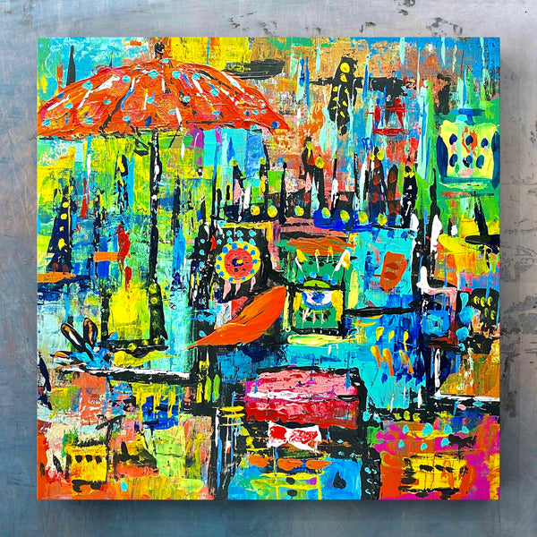 原画 【 揺らぐ 】 アート Rainy return on a joyous day – ZiNART STORE